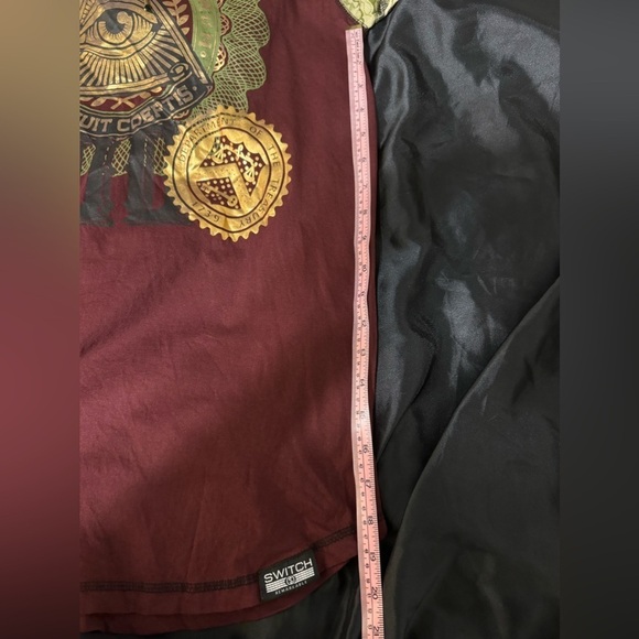 SWITCH Tee Shirt Hoodie MONEY‎ Metallic NOVUS ORDO SECLORUM SZ M - Picture 11 of 12